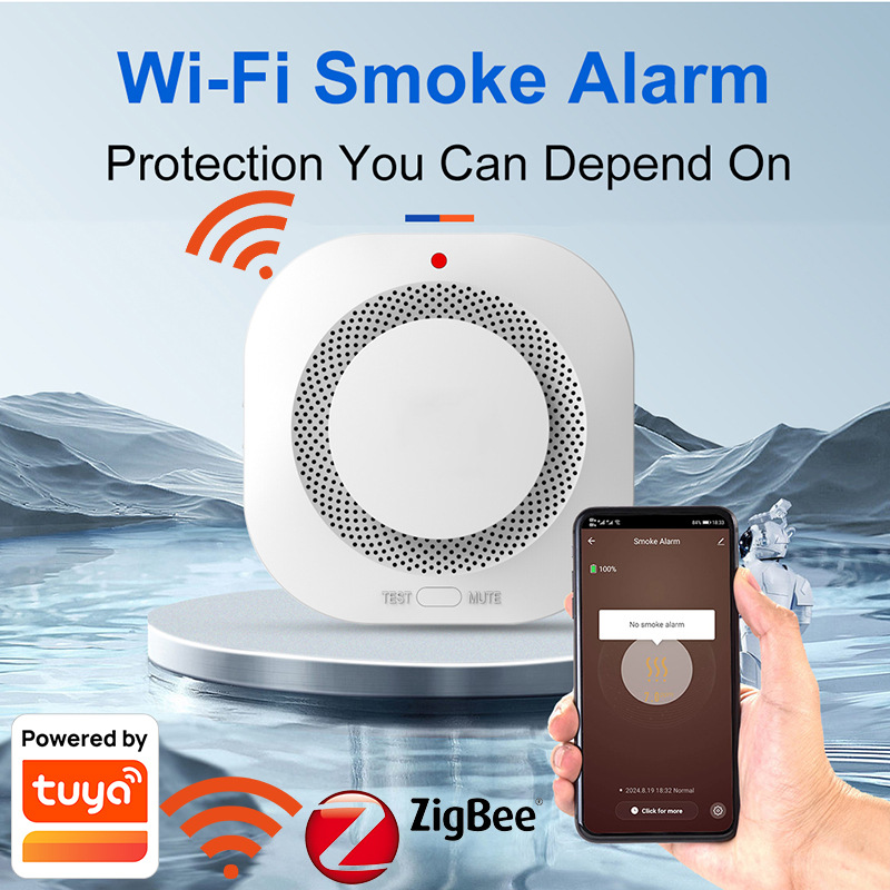 Smart Smoke Detector - Rilevatore di fumo Tuya WiFi Zigbee