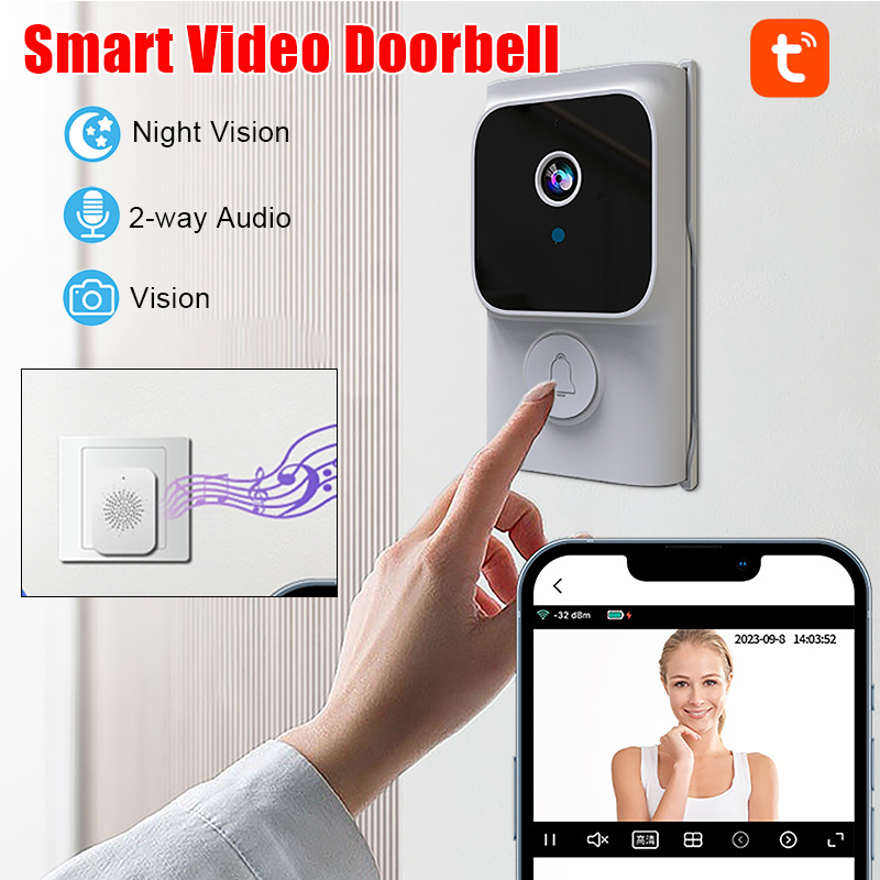 Smart Home Video Doorbell App - Campanello Video Intelligente Wireless Tuya con