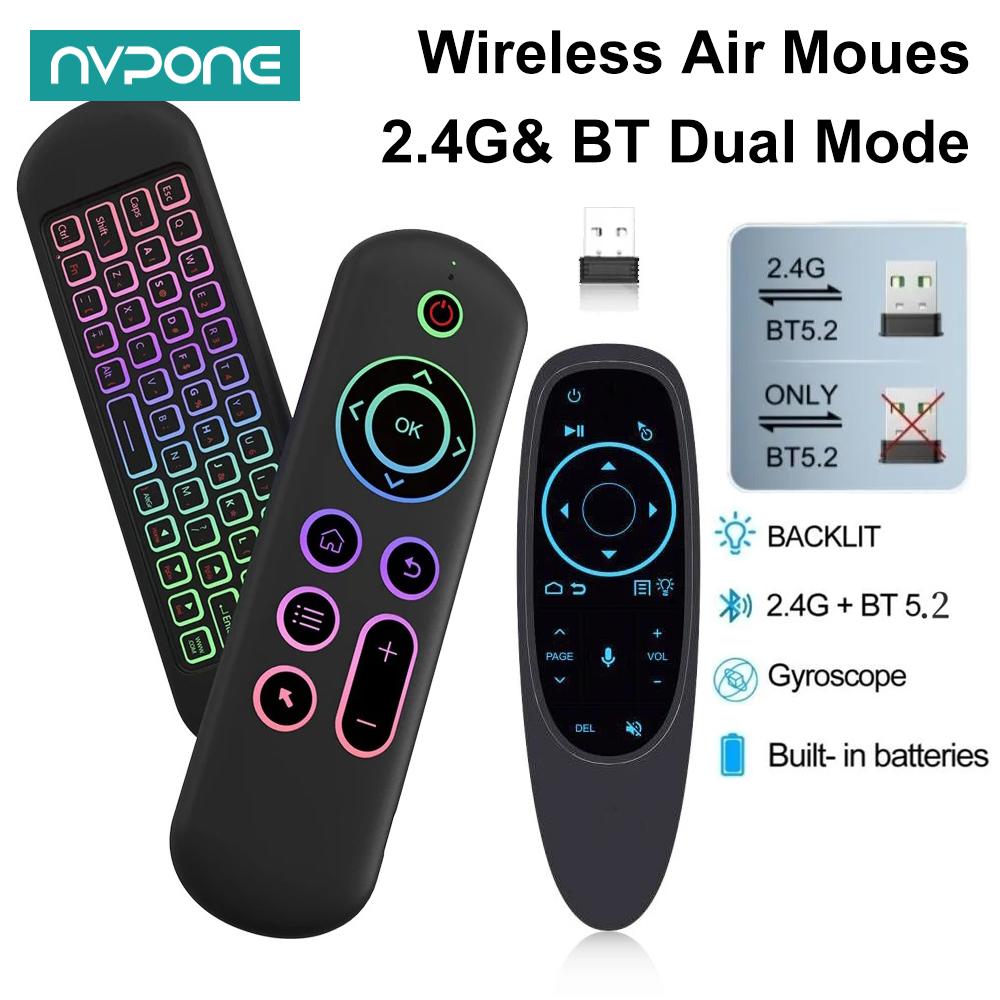 Smart Home Keyboard - Giroscopio vocale Air Mouse con telecomando