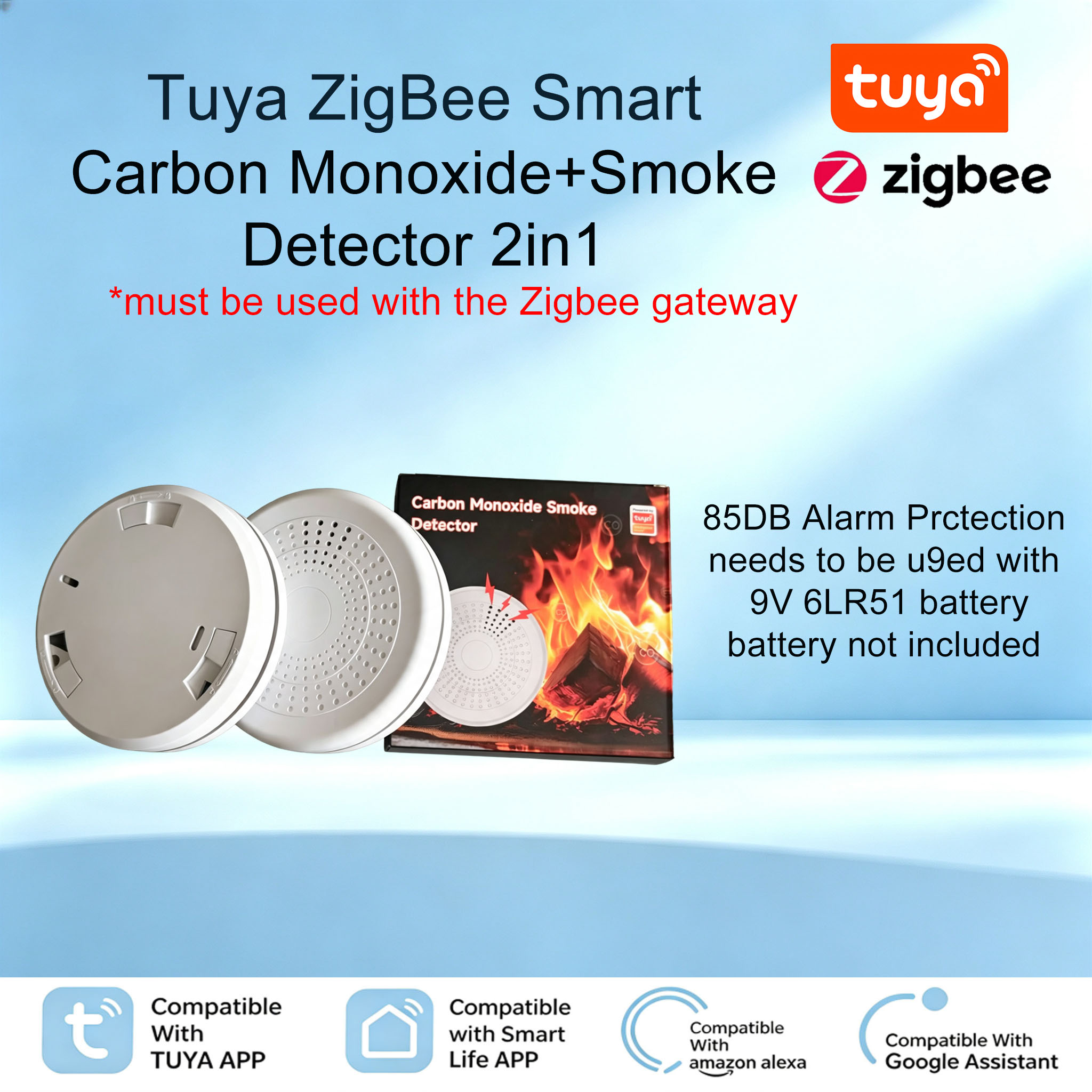 Smart Smoke Detector - Allarme Combinato Intelligente ZigBee per Fumo