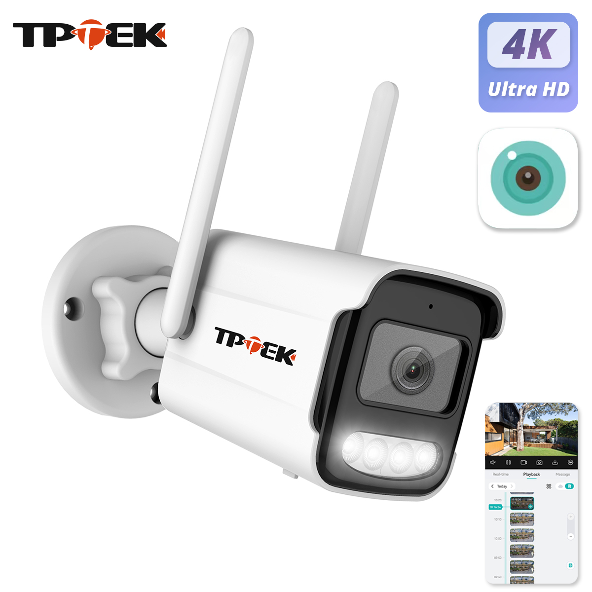 Smart Home Imou - Telecamera IP WiFi 4K 8MP, Rilevamento