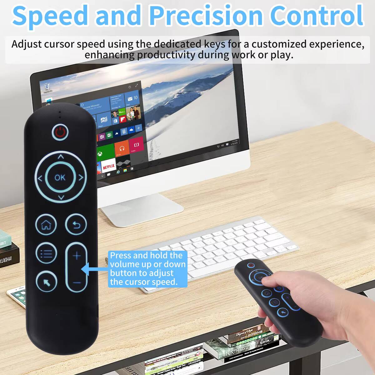 Smart Home Keyboard - Mini tastiera Bluetooth 2.4G a doppia