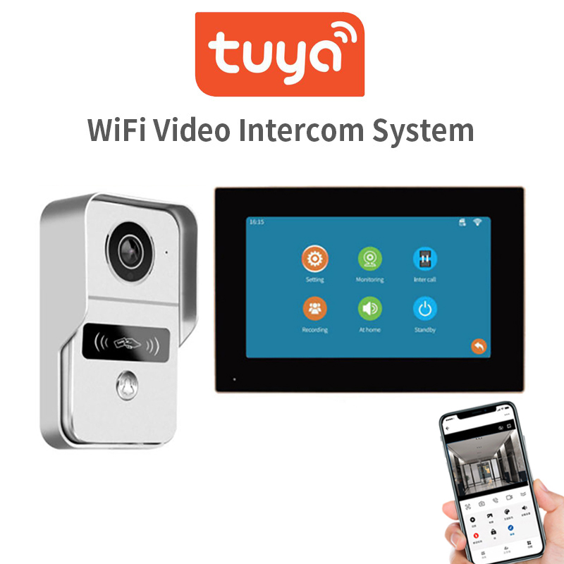 Smart Home Video Doorbell App - Videocitofono Wi-Fi Tuya 1080P con Schermo
