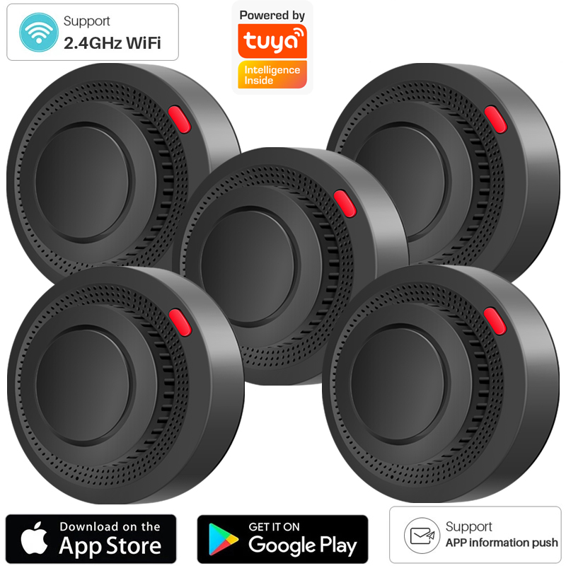 Smart Smoke Detector - Rilevatore di fumo WiFi 2.4G, sensore