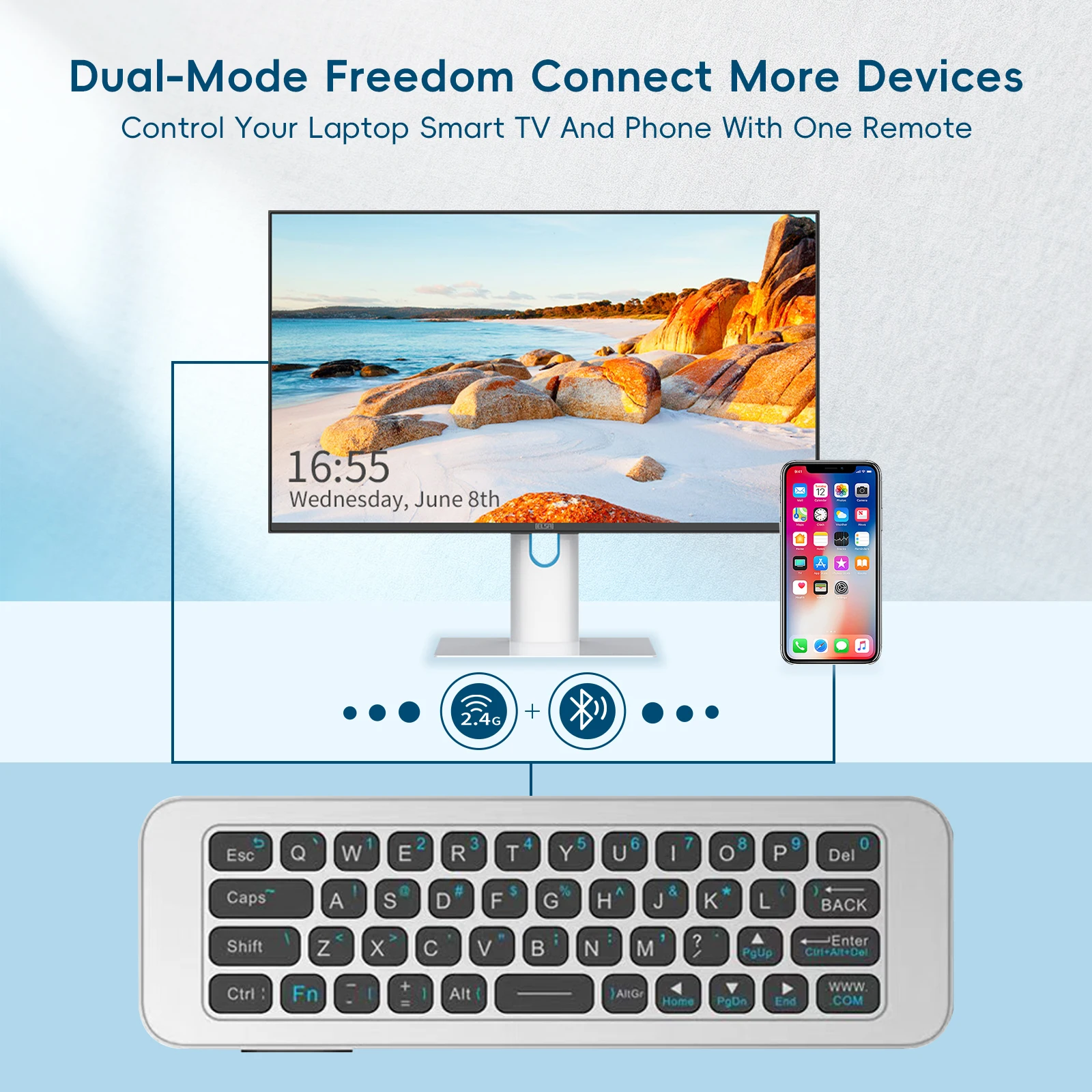 IPazzPort Mini tastiera wirele - Smart Home Keyboard recensione e prezzo