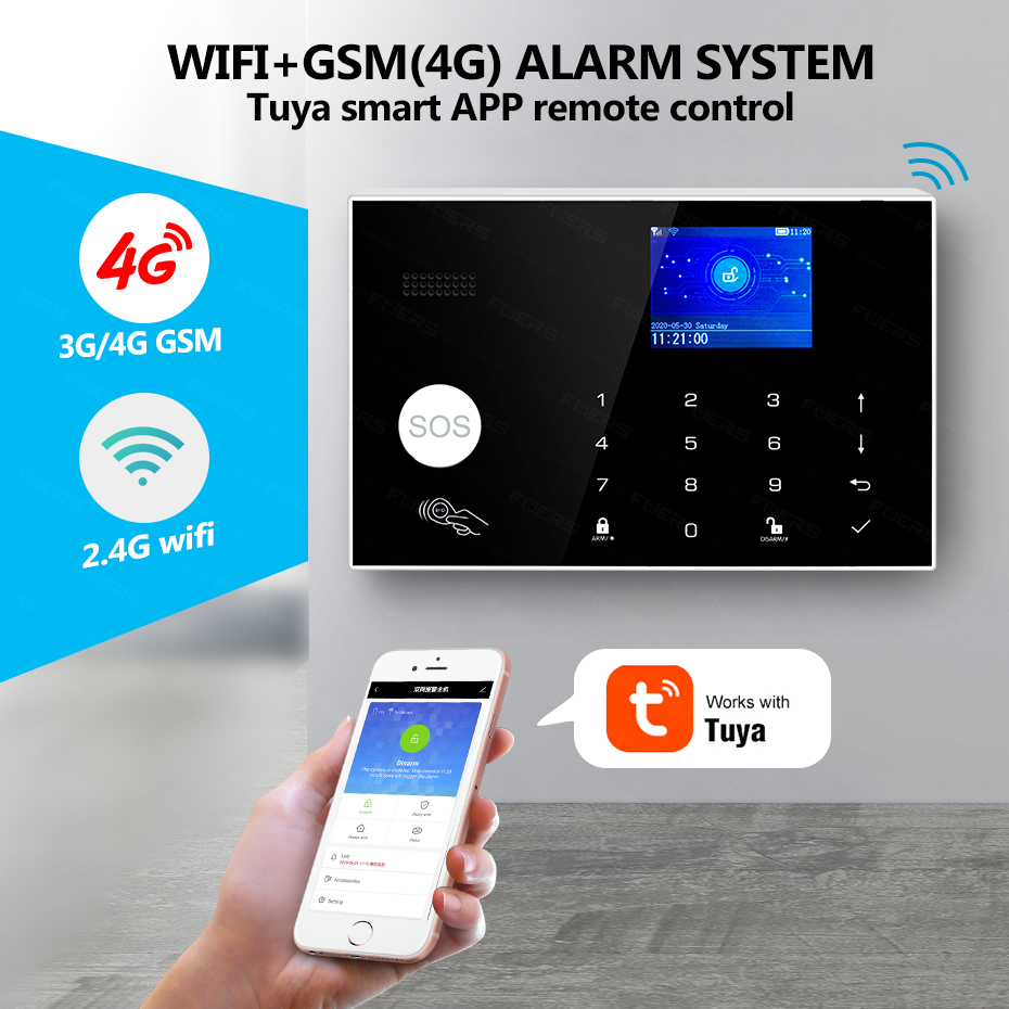 KERUI WiFi + 4G Allarme domest - Smart Home Keyboard recensione e prezzo