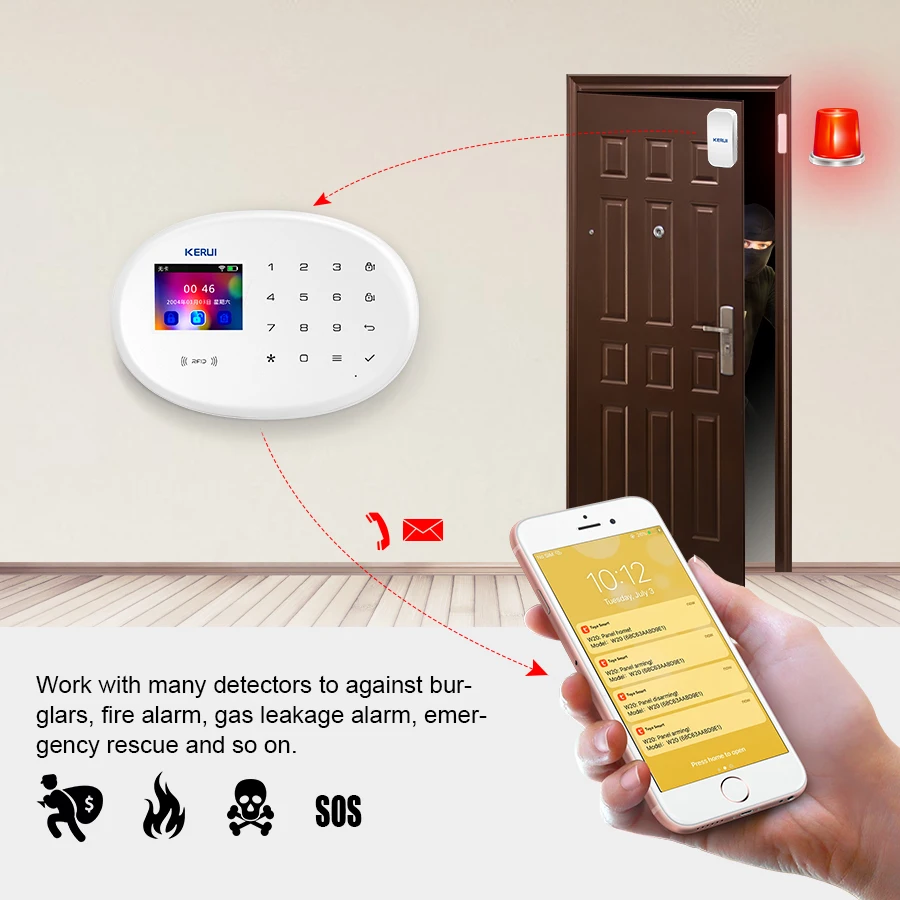 KERUI Tuya Sistema di Allarme  - Smart Smoke Detector recensione e prezzo