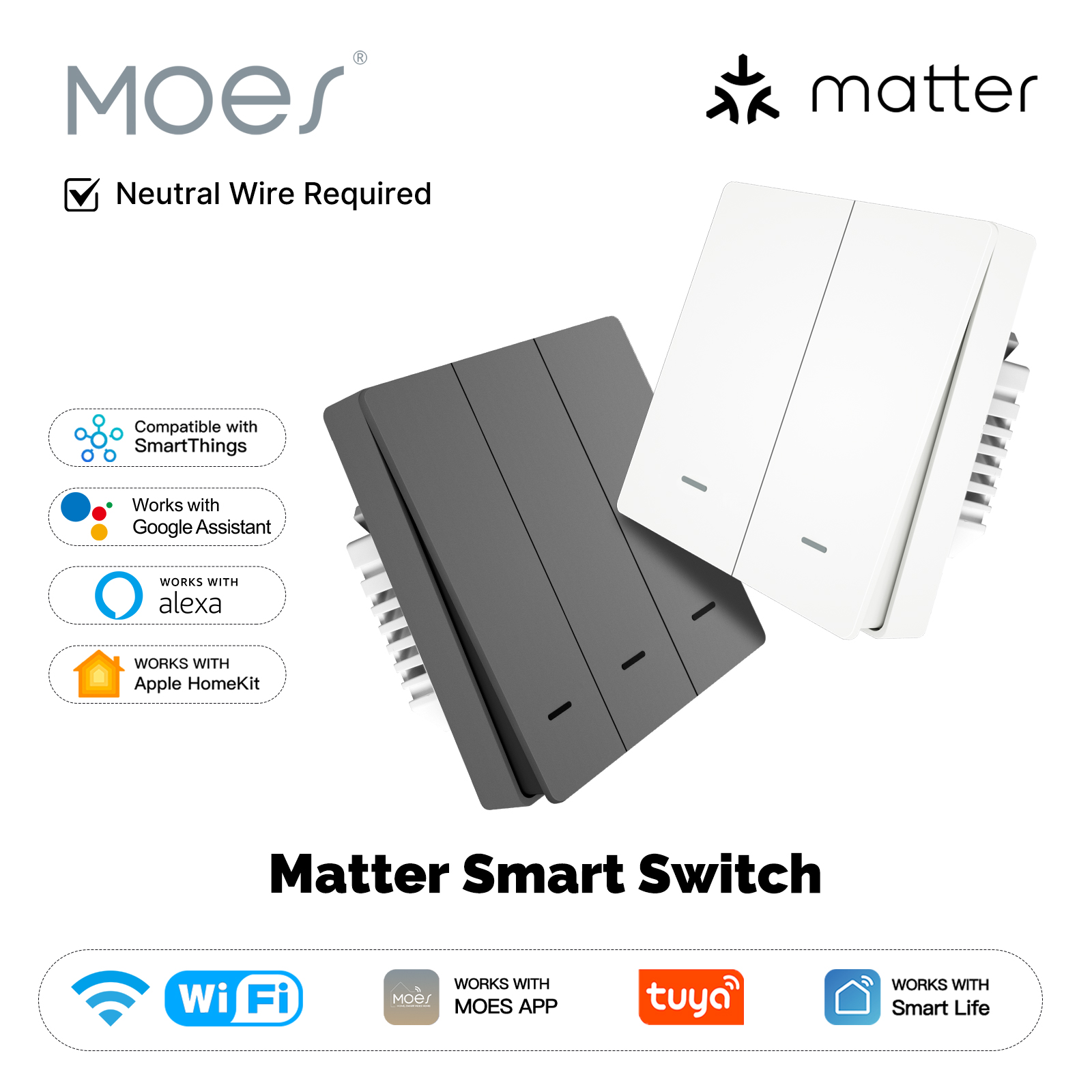 MOES Matter Tuya WiFi Smart Li - Smart Home Proxmox recensione e prezzo