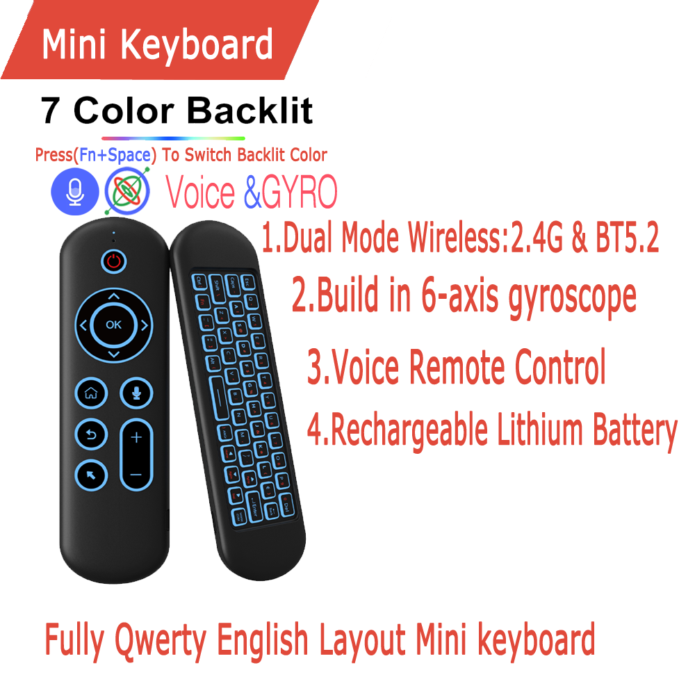 Giroscopio vocale Air Mouse co - Smart Home Keyboard recensione e prezzo