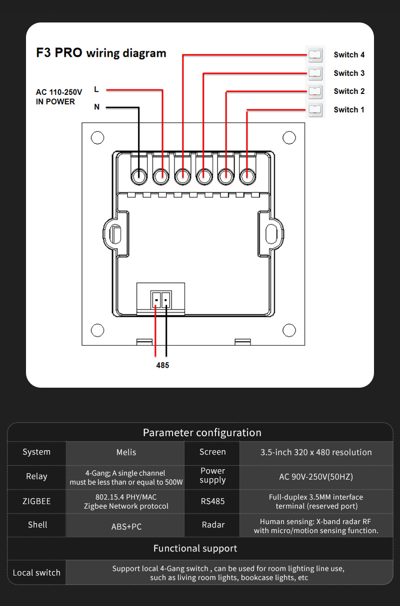 F3 Pro Interruttore Intelligen - Smart Home Zigbee recensione e prezzo