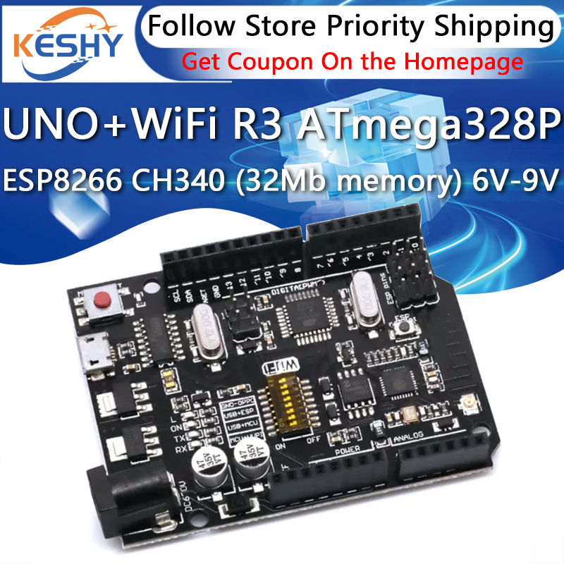 UNO + WiFi R3 ATmega328P + ESP - Smart Home Arduino Uno recensione e prezzo