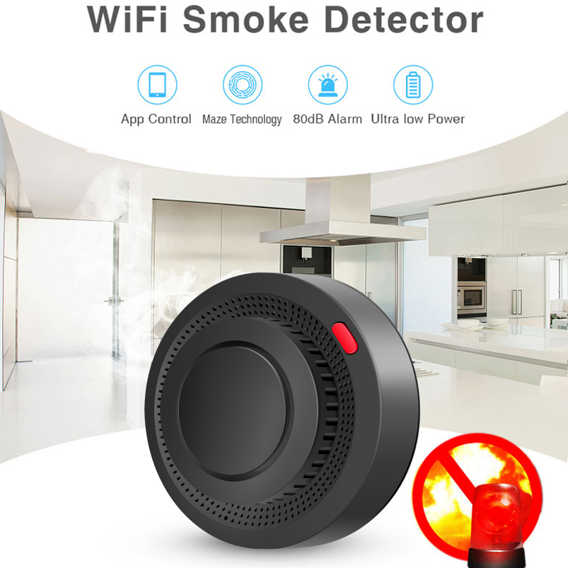 Rilevatore di fumo WiFi 2.4G,  - Smart Smoke Detector recensione e prezzo